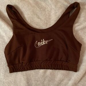 Nike brown cloth sports bra/top